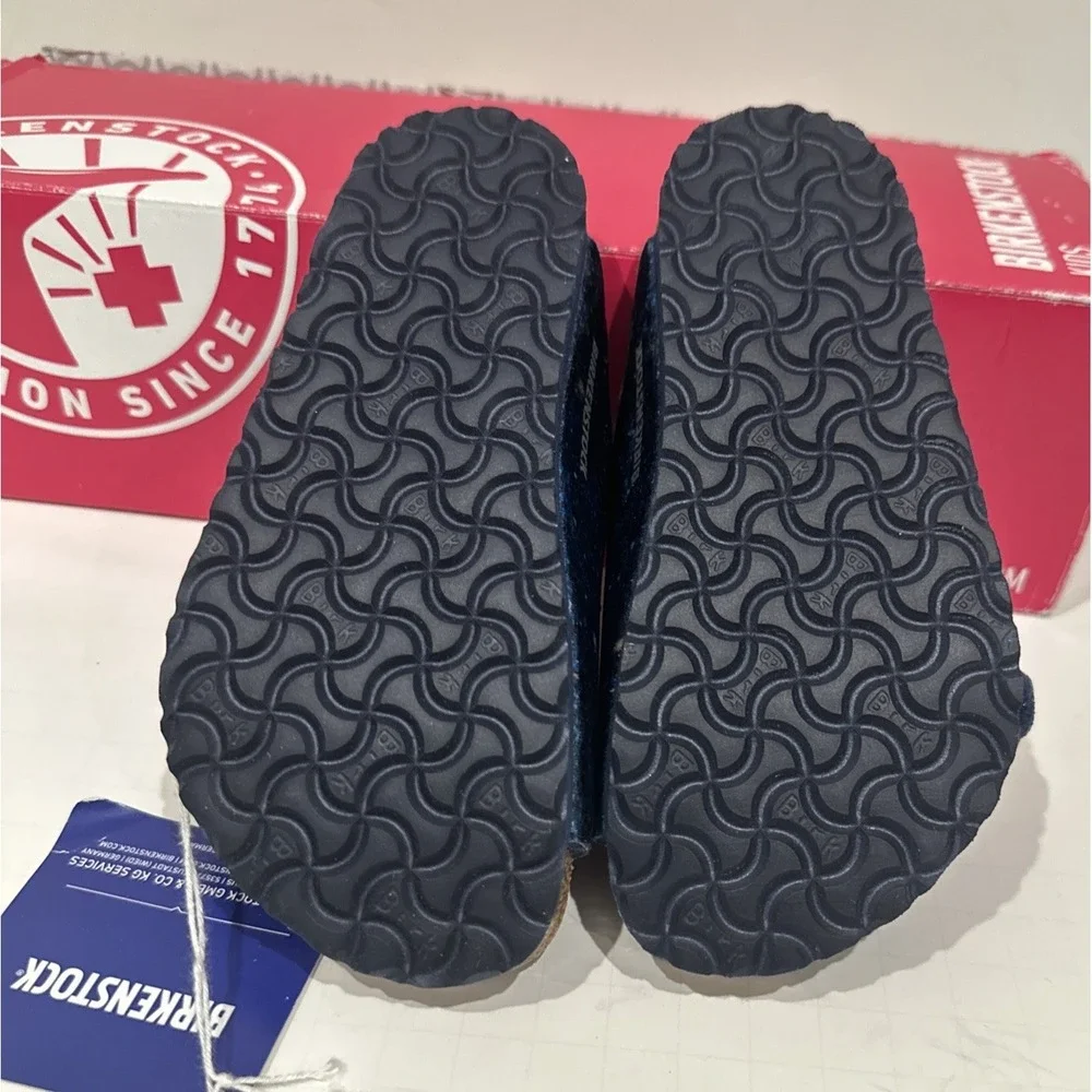 Birkenstock Kids EU 26 US 8 Florida Sandals Velvet Milky‎ Way Blue Narrow Fit